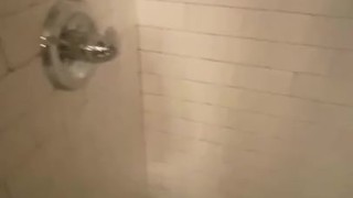 Getting the shower ready for my cute feet 