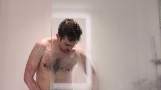 OTTER SOAPING UP IN THE HOTEL SHOWER