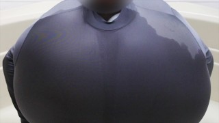 WWM - Full Zentai Suit Chest Inflation