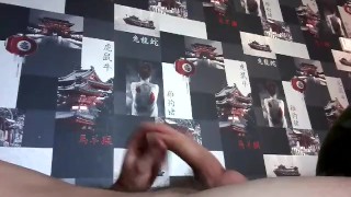young handsome jerking off a giant dick