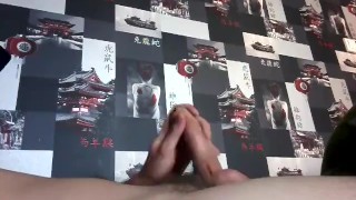 young handsome jerking off a giant dick