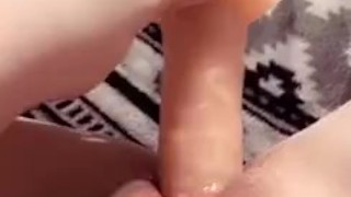 Teen brunette surprises you and plays with herself 