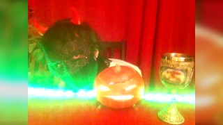 Sexy Halloween! Twink demon straddling tree trunk, dancing outdoor, wanking, moaning, cumming home