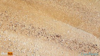 OMG STRANGER CUM IN MY PANTIES ON THE BEACH