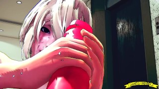 Blonde Handjob 3D HENTAI