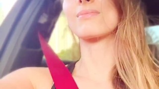 FINGERING MYSELF WHILE DRIVING
