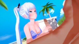 RWBY - Sex with Weiss Schnee - Hentai - Footjob Blowjob
