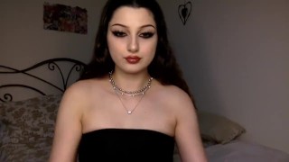 GLAM GOTH TEEN CHATURBATE CAMGIRL BEDROOM LIVESTREAM RECORDING