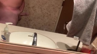 Bathroom jerk off 