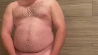 Shower and a little pumping with my new water hydromax penis pump