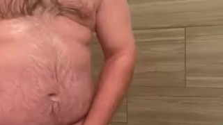Shower and a little pumping with my new water hydromax penis pump