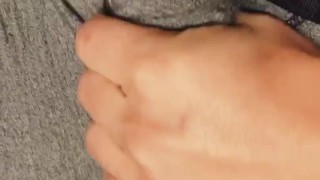 Thick Bulge Stroking Through Underwear