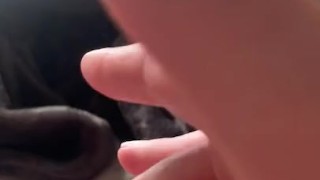 Fingering hairy wet pussy