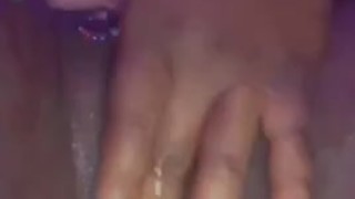 Her pretty chocolate pussy