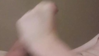 Big dick solo masturbation with cumshot on belly