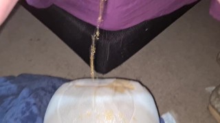 Peein on my toy 