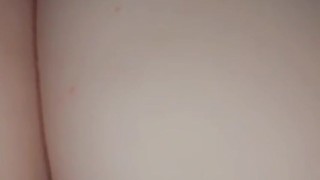 My pretty pink pussy peeking through my panties