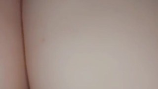 My pretty pink pussy peeking through my panties