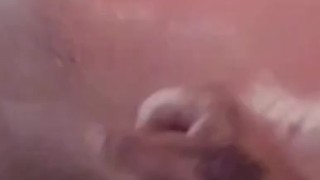 Male masturbation-above average cock getting played with 