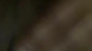 Pierced ebony pussy leaking cum cream pie 