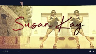 Muscle Milf Susan K Back Alley Flexing