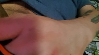 BIG COCK INSIDE CALVIN KLEIN BLACK TRUNK BOXERS. MY BEST FRIEND SUGAR DADDY JERKING OFF IN TIGHTS