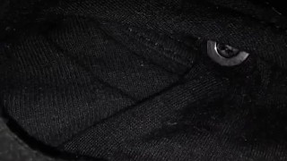  Thrusting Up and Jerking Off His Packer Through Boxers and Open Button Sweats