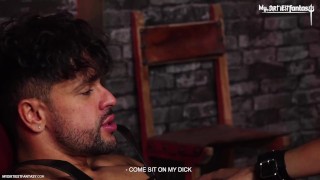 Cute latin boy Angel Black is dominated and raw fucked by hot daddy after domination session