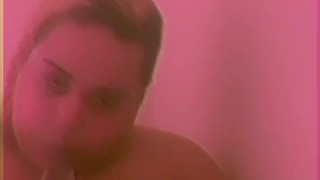 BBW Shower Dildo Blowjob