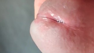 Pee hole with precum