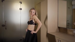 Sexy Try on Haul - Very Beautiful Girl in Black Lingerie 