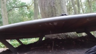 Twink s'exhibe au parc et montre sa grosse queue