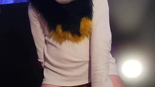 So horny I barely last a minute before cumming handsfree around a dildo~