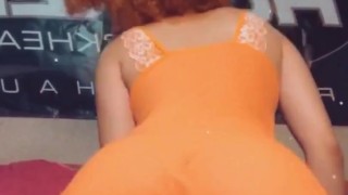Slut hellogabitv Twerking with lush toy in 