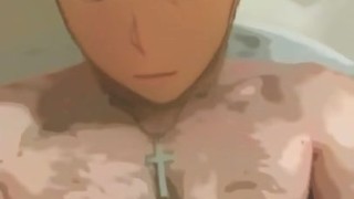 Cartoon male camera scroll 