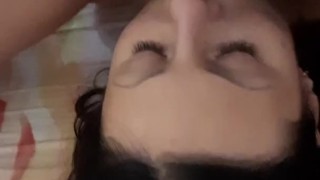 Secretly from my new girlfriend, I took off, as I sit on her face and finish.