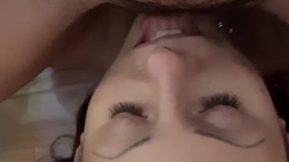 Secretly from my new girlfriend, I took off, as I sit on her face and finish.