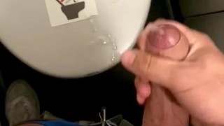 Jerking and cumming on a KLM airplane toilet - MILE HIGH