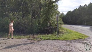 Getting naked on the side of the road