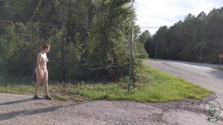 Getting naked on the side of the road