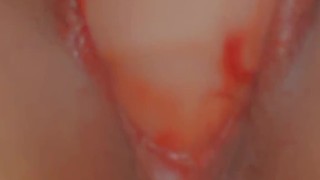 Latina sub gets fucked on period