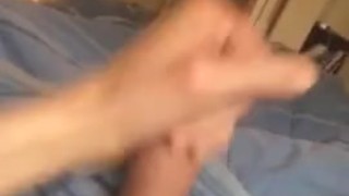 huge cock huge cum shot all over my chest