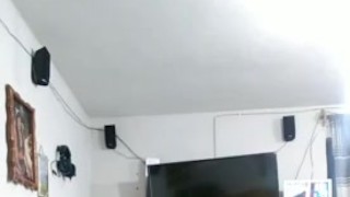 Mommy masturbates with VR glasses watching porn and imagining a big cock