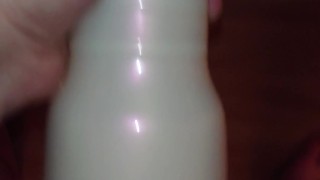 Fat hairy guy fucks Fleshlight