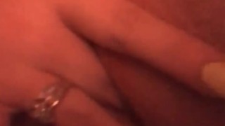 rubbing and fingering my pussy 