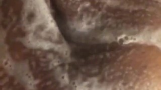 Taking a bath 