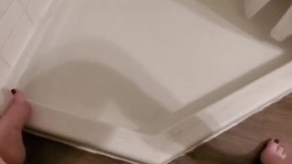 House sitting, made a mess in their bathroom 