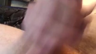 After work Masturbation up close cumshot