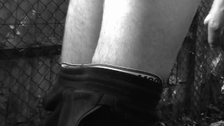 Found USED CONDOMS in the WOODS - had to PUT them ON and have a WANK ** PART 1 **