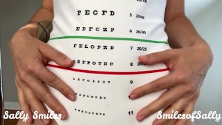 Hot Doctor Gives Special Exam Between Legs - POV All Natural, Glasses, Role Play - Sally Smiles